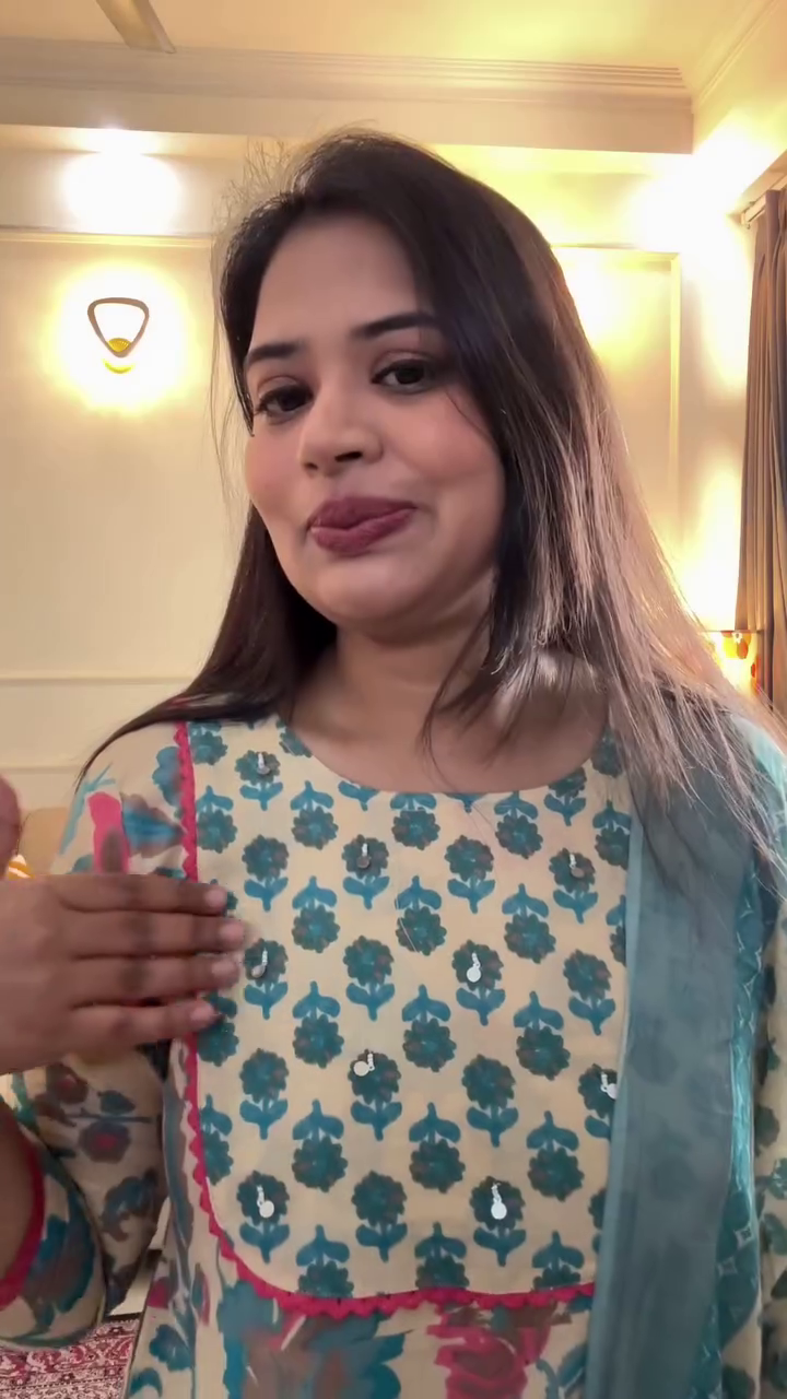Printed Cotton Kurta Set with Dupatta - Image 5