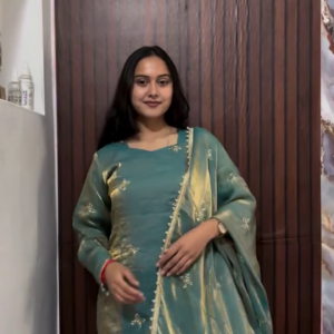 Teal Green Traditional Suit Set