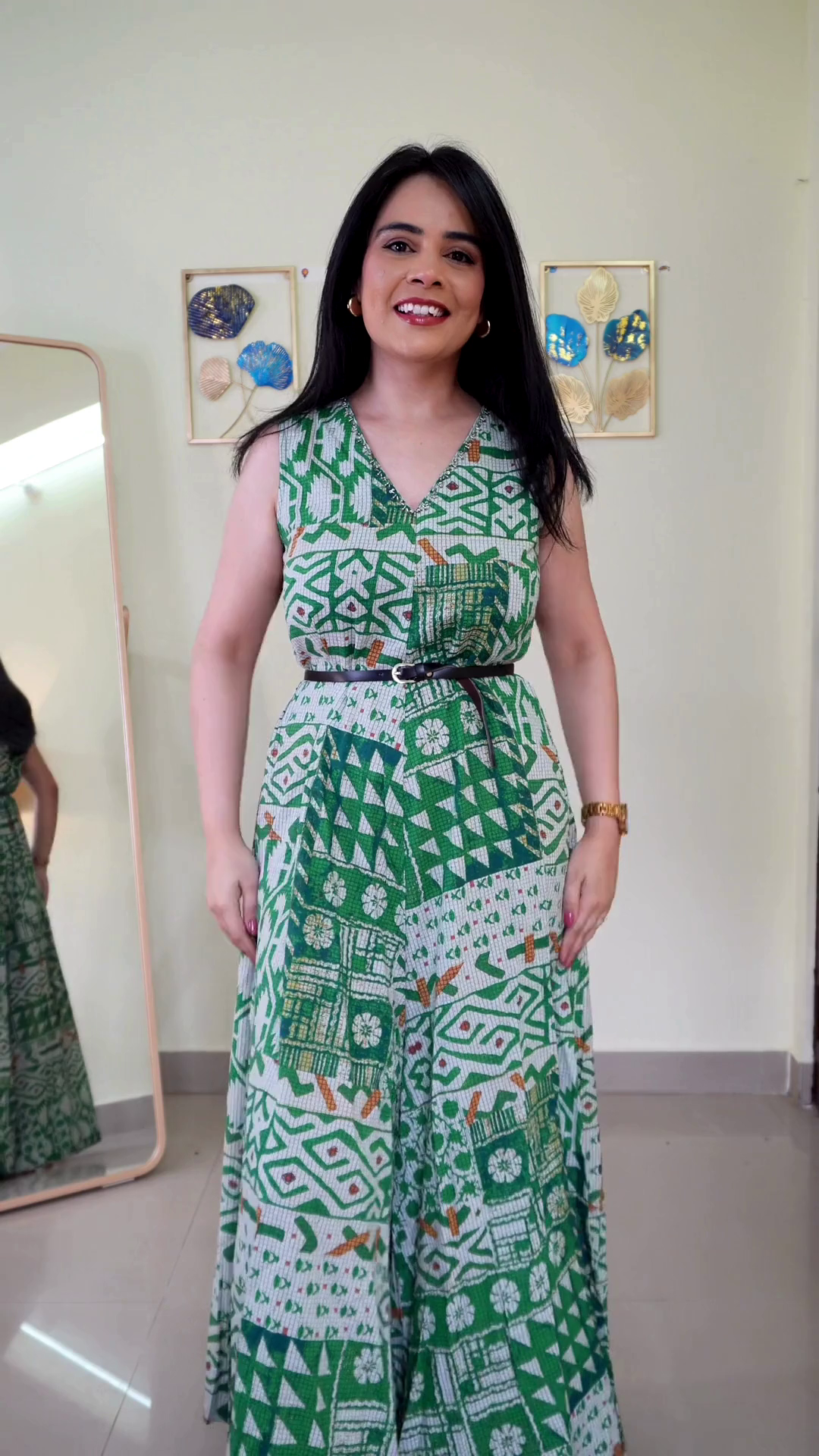 Printed Jumpsuit with Matching Shrug β Stylish Indo Western Co-ord Set for Women - Image 7