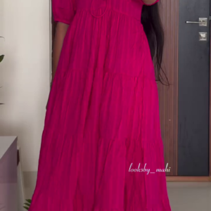 Ruby Twirl Maxi Dress – Elegant Flowy Party & Evening Wear for Women